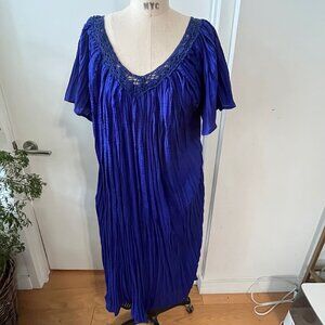 Vintage Jessica Bloom Kaftan/ Beach Coverup. One Size